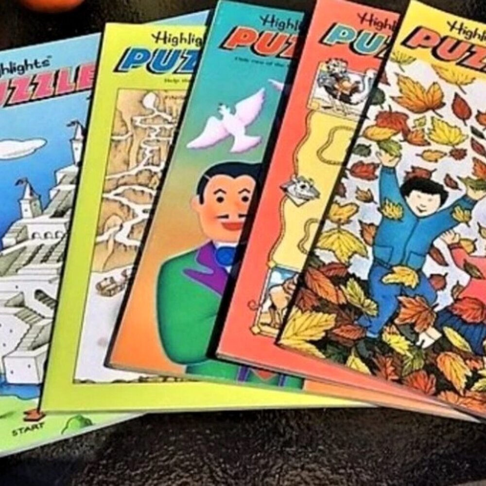 VINTAGE HIGHLIGHTS PUZZLEMANA BOOKS (5)